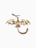 Брошь «Дракон» летящий, цвет сливовый в чернёном золоте - Фото 2