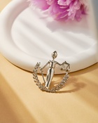 Брошь «Фемида» богиня правосудия, цвет серебро - Фото 3