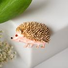 Брошь «Ёжик» лесной, цвет розовый в золоте - Фото 2