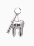 Брошь «Зуб с зеркалом», цвет белый в серебре - Фото 1