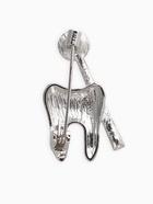 Брошь «Зуб с зеркалом», цвет белый в серебре - Фото 2