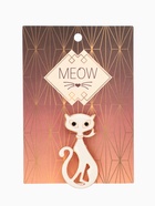 Брошь «Кошка» мур-мур, цвет белый в золоте - Фото 4