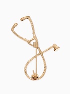 Брошь «Стетоскоп», цвет чёрный в золоте - Фото 2