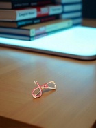 Брошь «Стетоскоп», цвет красный в золоте - Фото 5