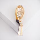 Брошь «Маска» личности, цвет чёрный в матовом золоте - Фото 2