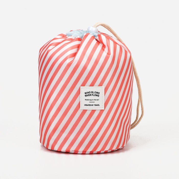 Косметичка на шнуре, с кошельком, цвет розовый 19205