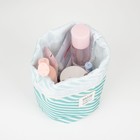 Косметичка на шнурке, с кошельком, цвет зелёный - фото 25462415