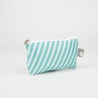 Косметичка на шнурке, с кошельком, цвет зелёный - фото 25462417