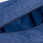 Сумка дорожная, складная в косметичку на молнии, наружный карман, держатель для чемодана, цвет синий - Фото 3