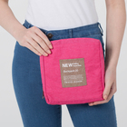 Рюкзак молодёжный, складной, отдел на молнии, наружный карман, 2 боковых кармана, цвет розовый - Фото 11