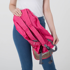Рюкзак молодёжный, складной, отдел на молнии, наружный карман, 2 боковых кармана, цвет розовый - Фото 9