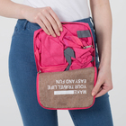 Рюкзак молодёжный, складной, отдел на молнии, наружный карман, 2 боковых кармана, цвет розовый - Фото 10