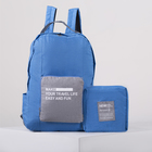 Рюкзак молодёжный, складной, отдел на молнии, наружный карман, 2 боковых кармана, цвет голубой - Фото 1