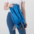 Рюкзак молодёжный, складной, отдел на молнии, наружный карман, 2 боковых кармана, цвет голубой - Фото 9