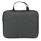 Папка с ручками текстильная А4, Офис - премиум «Графит», для бумаг, для офиса, 350×270×60 мм, ПДМ-111 - Фото 2