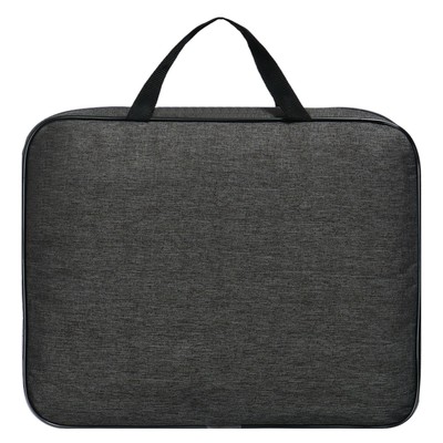 Папка с ручками текстильная А4, Офис - премиум «Графит», для бумаг, для офиса, 350×270×60 мм, ПДМ-111