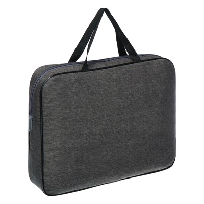 Папка с ручками текстильная А4, Офис - премиум «Графит», для бумаг, для офиса, 350×270×60 мм, ПДМ-111