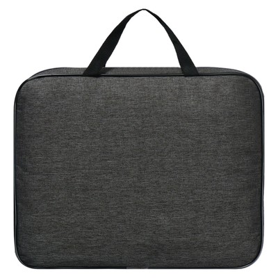 Папка с ручками текстильная А4, Офис - премиум «Графит», для бумаг, для офиса, 350×270×60 мм, ПДМ-111