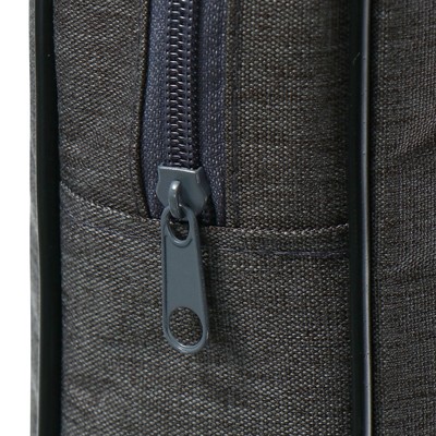 Папка с ручками текстильная А4, Офис - премиум «Графит», для бумаг, для офиса, 350×270×60 мм, ПДМ-111