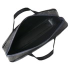 Папка с ручками текстильная А4, Офис - премиум «Графит», для бумаг, для офиса, 350×270×60 мм, ПДМ-111 - Фото 9