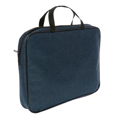 Папка с ручками текстильная А4, Офис - премиум "Маренго" для бумаг, для офиса, 350 х 270 х 60 мм, ПДМ-111