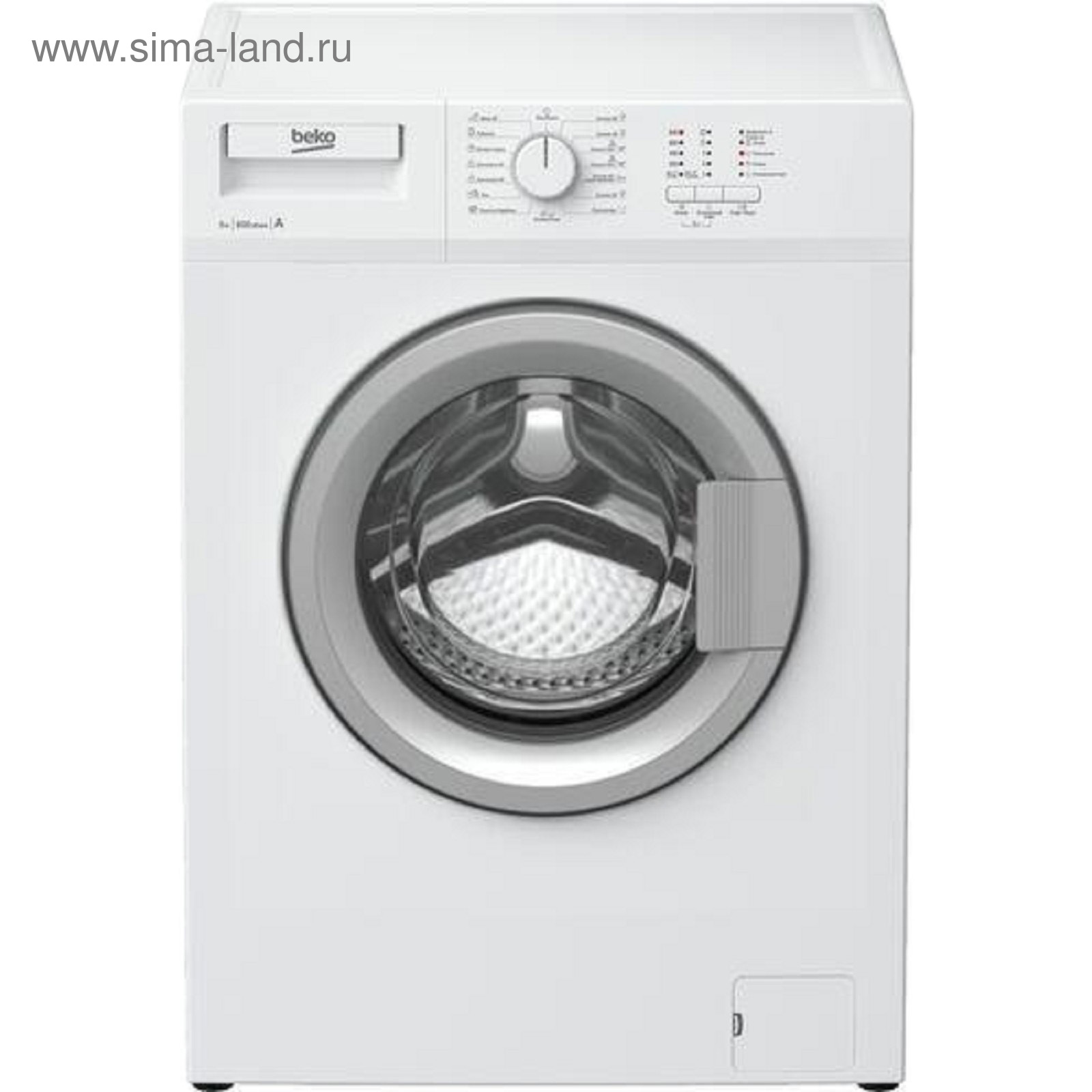 Стиральная машина Beko WRS 54P1 BSW, класс А, 800 об/мин, 5 кг, бело ...