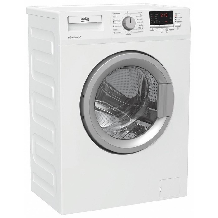 Стиральная машина BEKO WRS 55P2 BSW, класс А, 1000 об/мин, 5 кг, бело-серая - фото 51437515