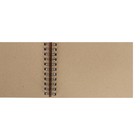 Блокнот-скетчбук А5, 35 листов на гребне Palazzo, блок крафт-бумага 200 г/м² - Фото 2