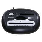 Шредер Buro Office BU-S1204D, P-4, фрагменты 5×38 мм, 12 листов, уничтожение бумаги, пластиковых карт и CD, корзина 21 л - Фото 3