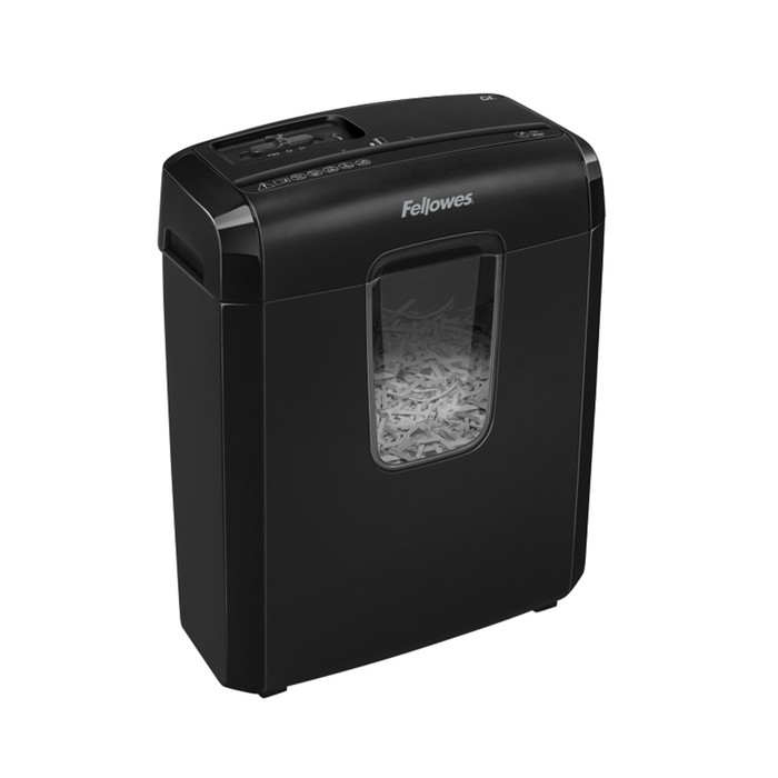 Шредер Fellowes PowerShred 6C (P-4),фрагменты 4x35мм,6 листов одн,скрепки,скобы,пл.карты,11л - фото 51524304