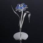 Сувенир "Цветок" 18х6х15 см, с кристаллами - Фото 1