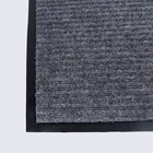 Коврик придверный влаговпитывающий, 2-х полосный иглопробивной, «Классик», 50×80 см, цвет серый - Фото 2