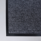 Коврик придверный влаговпитывающий, 2-х полосный иглопробивной, «Классик», 90×150 см, цвет серый - Фото 2