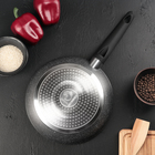 Сковорода кованая Доляна STONETECH grey, d=24 см, с антипригарным покрытием, ручка soft-touch, индукционное дно - Фото 3