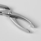 Пинцет в форме ножниц, 8,5 см, цвет матовый серебристый - Фото 2
