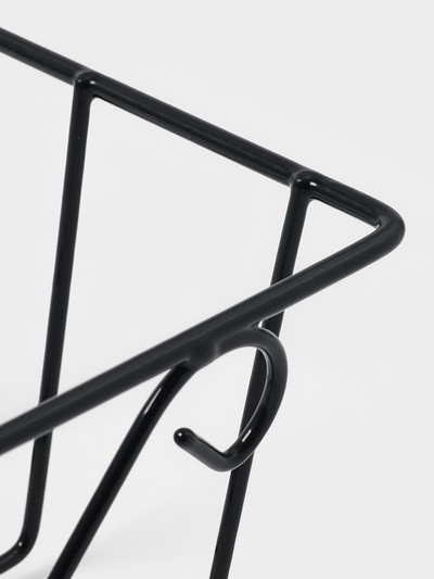 Подставка для цветов балконная Доляна «Ренессанс» 45.5×20×12 см, чёрная