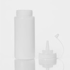 Бутылка для соуса, 450 мл, 6.5×20 см, пластик, белая - Фото 3