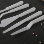 Стеки для моделирования кондитерских украшений Доляна, набор 5 шт., 18 см, пластик, белые - Фото 2