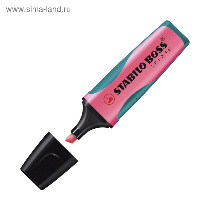 Маркер текстовыделитель 5.0 Stabilo Boss SPLASH розовый 75/56 - Фото 1