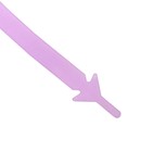 Набор шнурков для обуви, 6 шт, силиконовые, плоские, светящиеся в темноте, 13 мм, 9 см, цвет сиреневый - Фото 5