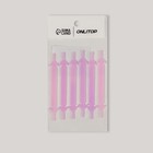 Набор шнурков для обуви, 6 шт, силиконовые, плоские, светящиеся в темноте, 13 мм, 9 см, цвет сиреневый - Фото 6