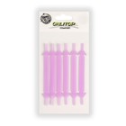 Набор шнурков для обуви, 6 шт, силиконовые, плоские, светящиеся в темноте, 13 мм, 9 см, цвет сиреневый - Фото 7