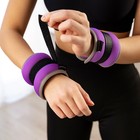 Утяжелители неопреновые ONLYTOP, 2 шт.×1 кг, фиолетовые - Фото 6