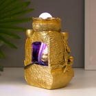 Фонтан настольный «Мешок с золотыми слитками», под золото, с подсветкой, 21×15×12 см - Фото 8