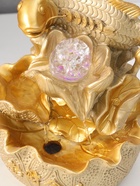 Фонтан настольный с подсветкой «Золотой карп с монетами», от сети, золото, 21×15×12 см - Фото 9