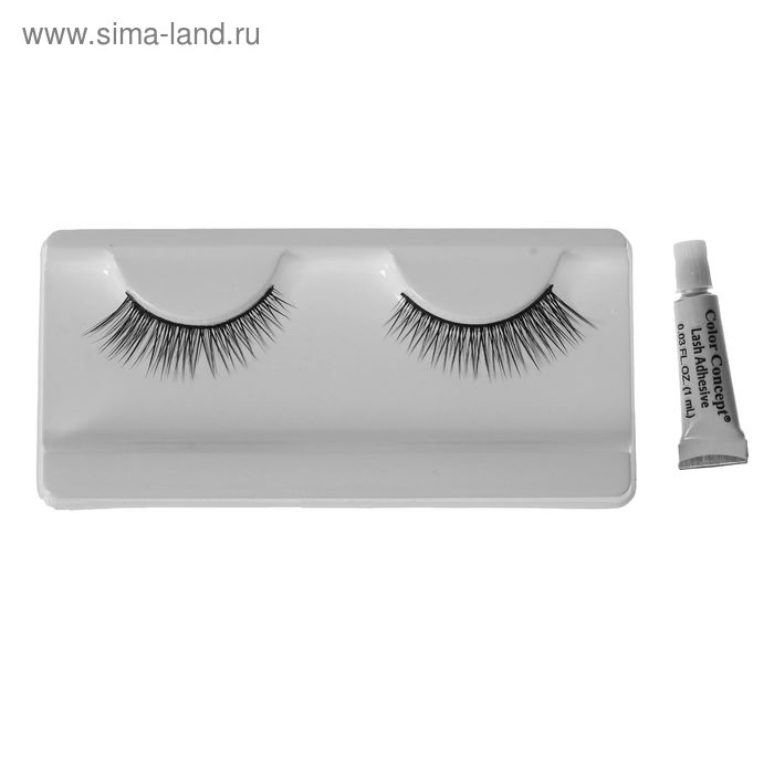 Ресницы накладные «Кошачий глаз», с клеем, цвет чёрный - Фото 1