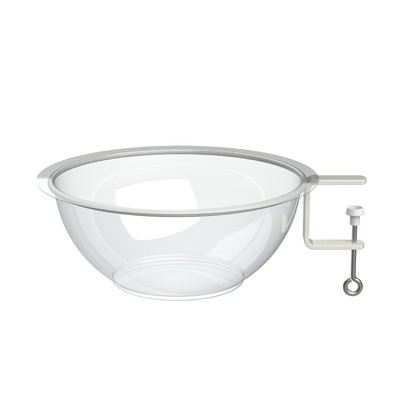 Дисплей полукруглый для мелкого товара BOWL- нижняя секция, 27×27×10.5 см