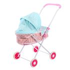 Коляска для кукол, универсальная, с металлическим каркасом - Фото 4