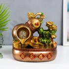 Фонтан настольный с подсветкой «Жаба и Хулу», от сети, 31×31×20 см - Фото 1