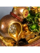 Фонтан настольный с подсветкой «Жаба и Хулу», от сети, 31×31×20 см 4627479